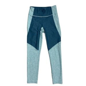 Outdoor Voices Blue Colorblock Athletic Yoga Pants XS